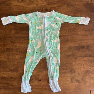 NB Little sleepies shark soiree fold over zippie